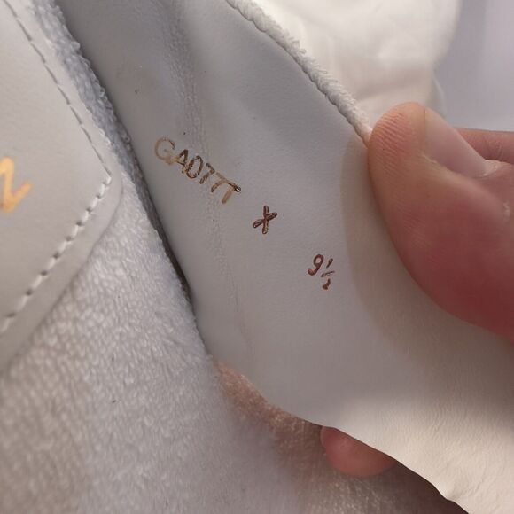 Good American GA077T Size US 9.5 Cinder-f*cking-rella Wedge White Terry Heels - Picture 4 of 10